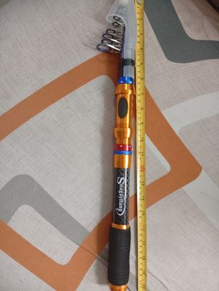 Caña Pesca Carbono - Plegable