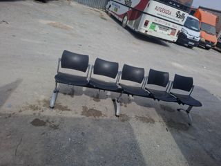 5 Asientos Sala Espera - Metal/Plástico