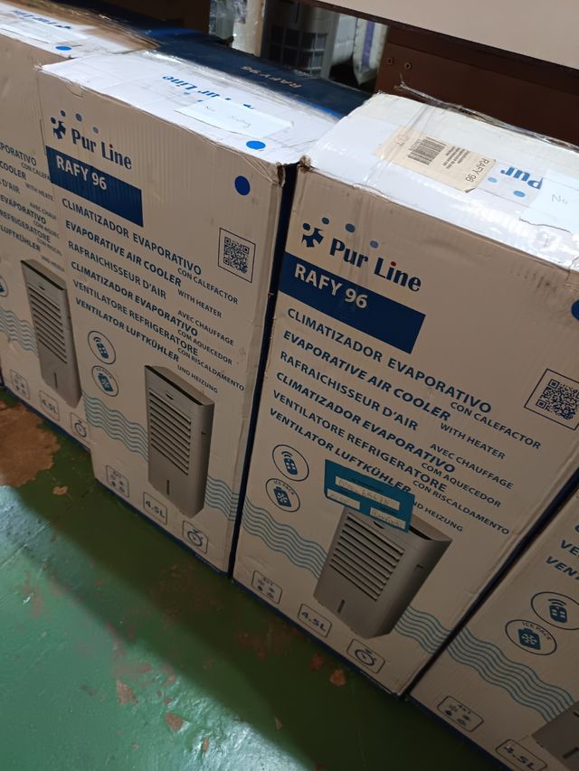 Calefactor y Climatizador evaporativo