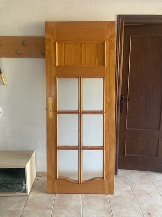 7 Puertas madera + jambas