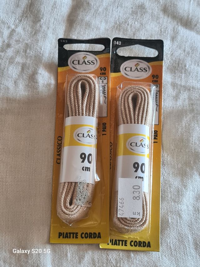Stringhe CLASS beige 90cm - 2 paia