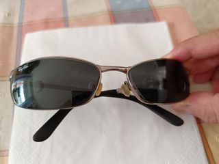 Ray Ban gafas sol metálicas plata modelo Flight