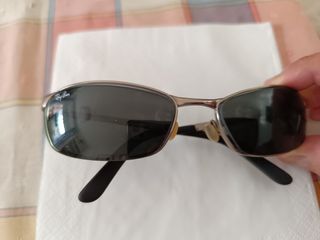 Ray Ban gafas sol metálicas plata modelo Flight