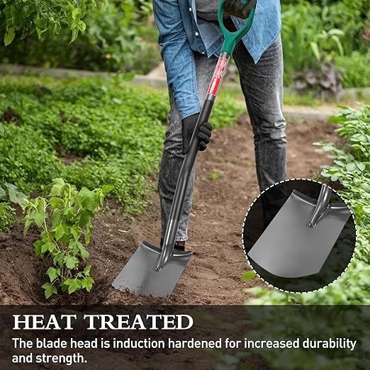 Pala jardín grande Acero Templado, Cómodo Mango