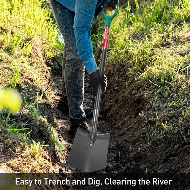 Pala jardín grande Acero Templado, Cómodo Mango