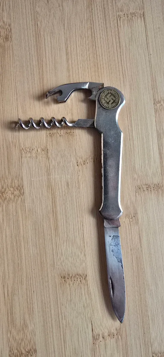 Antiguo Abrebotellas y Cuchillo Nazi