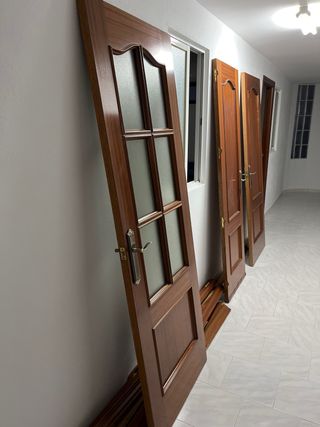 Puertas madera maciza - 3 unidades