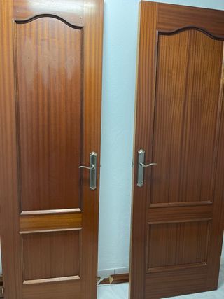 Puertas madera maciza - 3 unidades