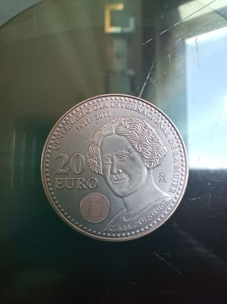 MONEDA PLATA CLARA CAMPOAMOR