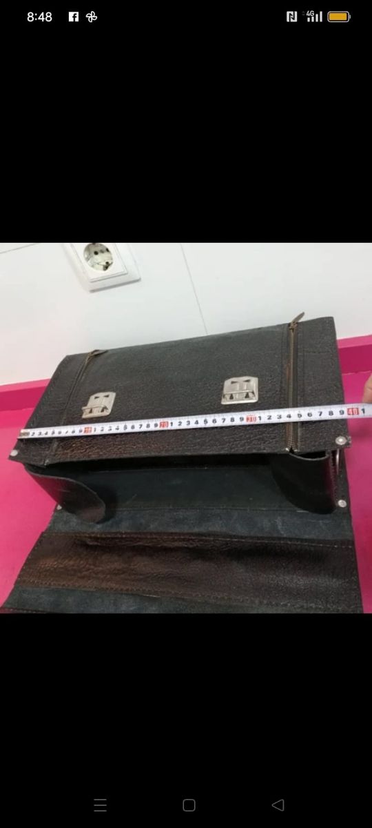 Maleta de cuero fontanero