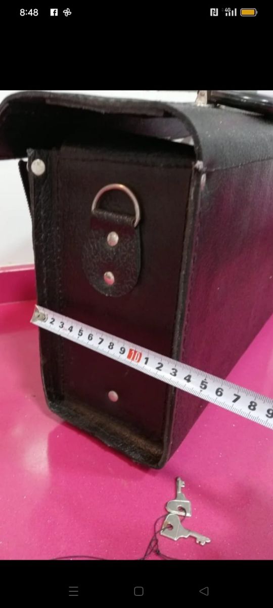 Maleta de cuero fontanero