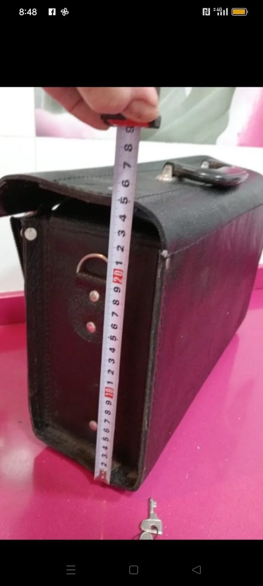 Maleta de cuero fontanero