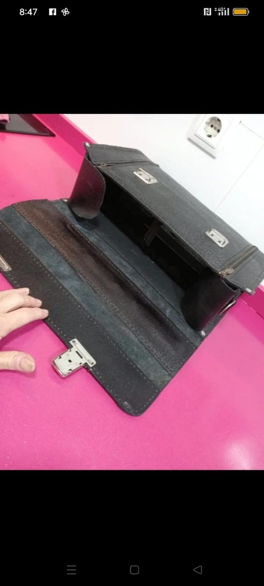 Maleta de cuero fontanero