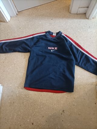 Sudadera Nike vintage azul y roja