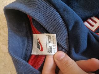 Sudadera Nike vintage azul y roja