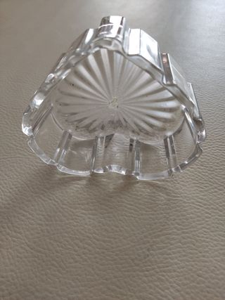 Ciotola cuore vetro trasparente