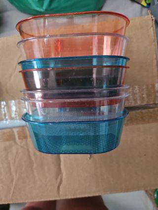 Bañeras para pájaros - Azul y Naranja
