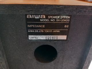 Altavoces Aiwa SX-L, madera, 2uds