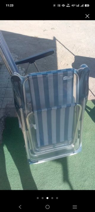 2 sillas Plegable Playa,
Indivisibles 
