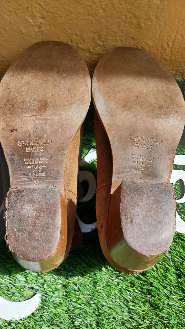 Botines serraje Springfield camel