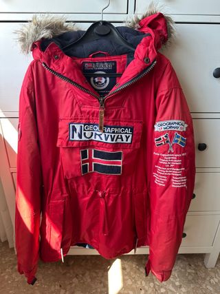 Geographical Norway Chaquetón Rojo