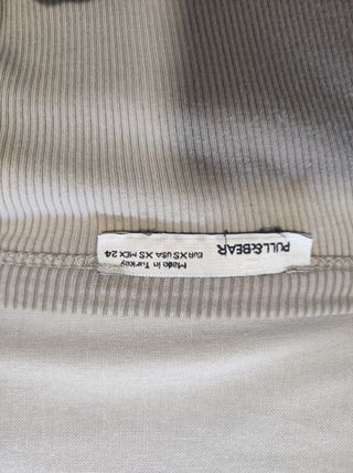 Vestido gris claro largo de canalé