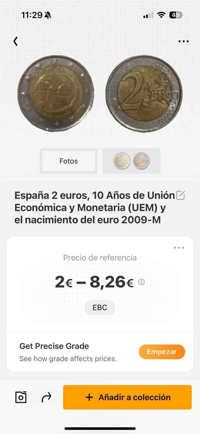 2€ España 2009 - 10 Años UEM