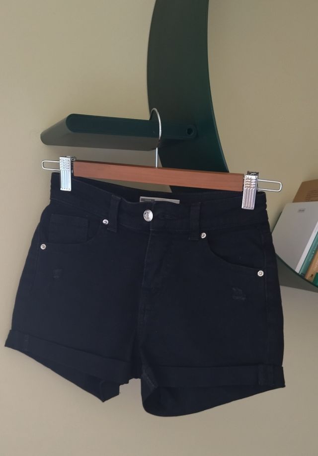 Shorts pantalón vaqueros corto Bershka niña