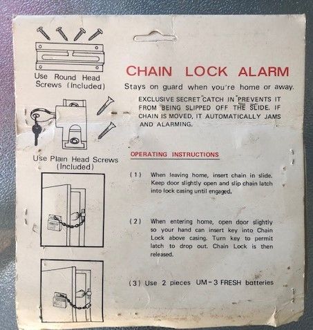 Alarma de cadena vintage