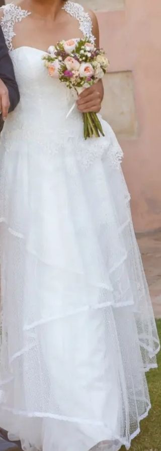 Vestido novia boho blanco