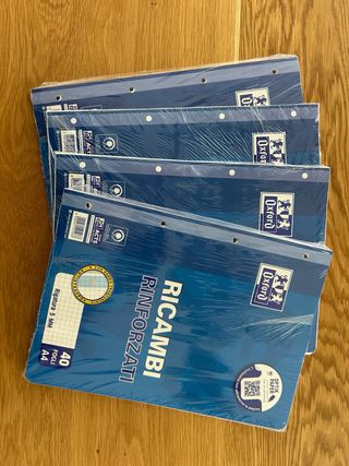 fogli a quadretti raccoglitore A4