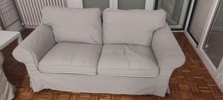 Sofá 2 plazas beige - como nuevo
