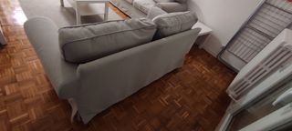 Sofá 2 plazas beige - como nuevo