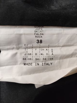 Minigonna nera cargo