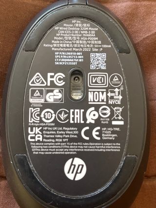 Ratón HP - Ratón óptico con cable