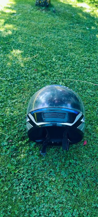 Casco Shiro: Azul y Plata