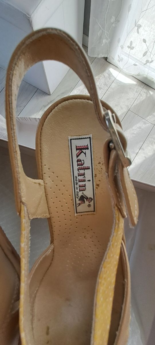Sandali Kalir beige/giallo tg. 37