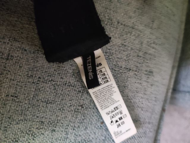 Reggiseno Tezenis nero e verde