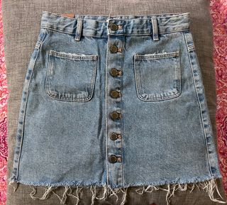 Gonna jeans corta - Blu