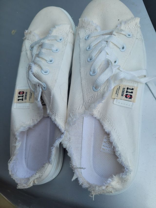 Scarpe bianche - senza tallone