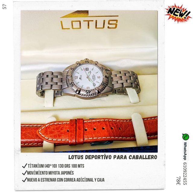 Reloj Lotus Titanium caballero