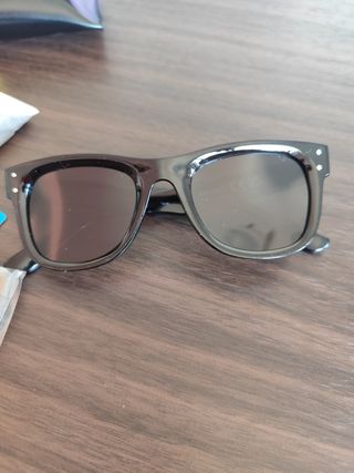 Gafas sol unisex polarizadas negras