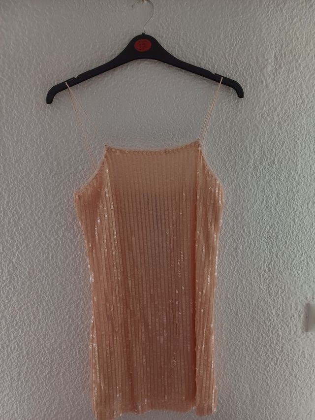 Vestido lentejuelas mango
