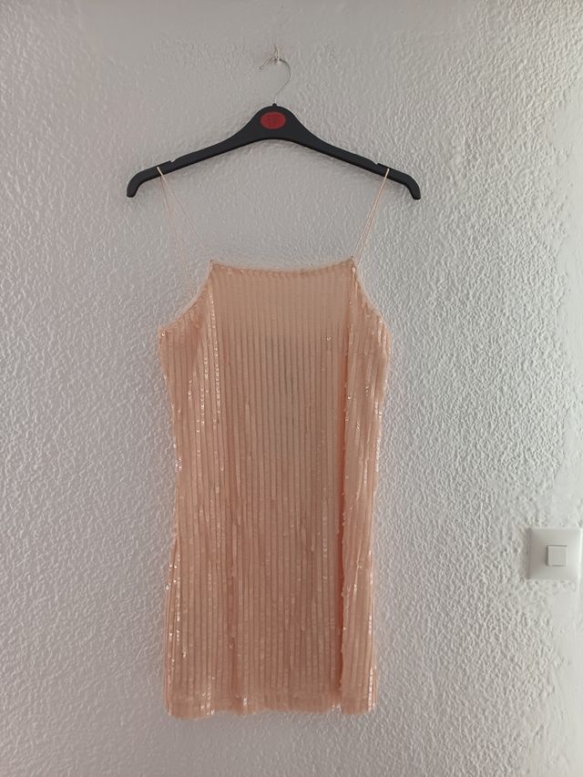 Vestido lentejuelas mango