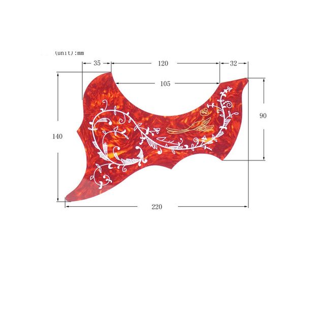 Golpeador guitarra acústica tipo gibson humminbird