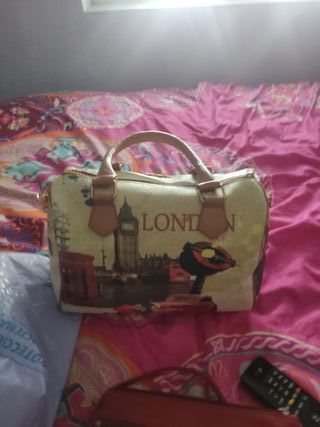 Bolso Londres - Beige y marrón