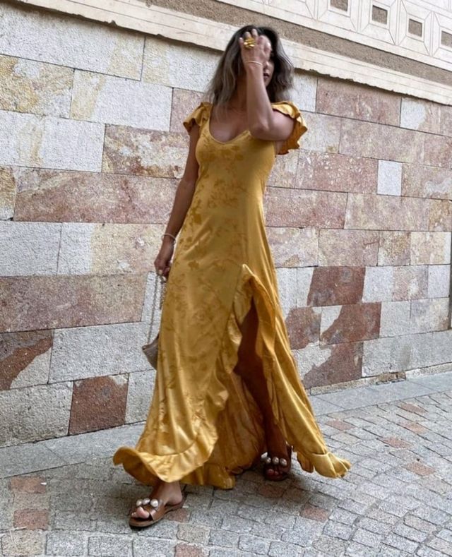 Vestido Volantes ZARA S/M