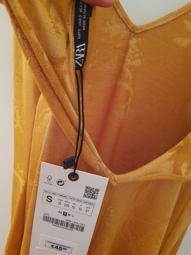 Vestido Volantes ZARA S/M