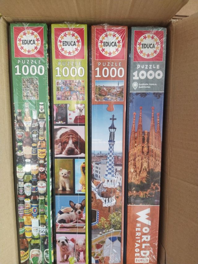 4 Puzles Educa 1000 piezas