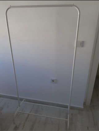 Perchero blanco metal 157x80x44cm